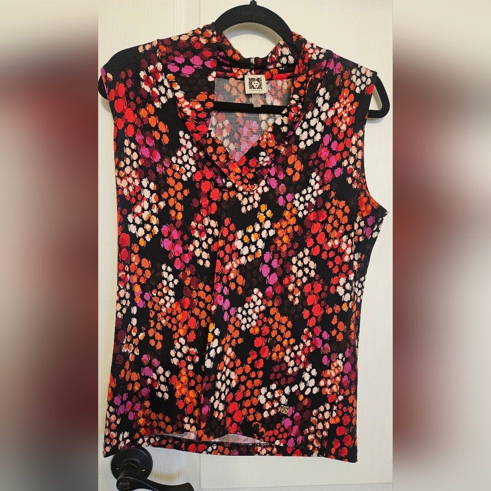Anne Klein Multicolor Sleeveless Blouse